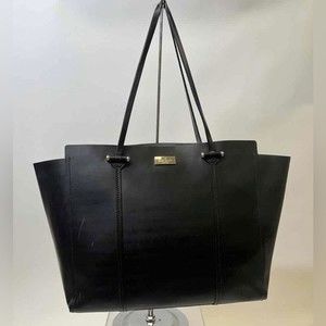 Kate Spade Black Leather Large Arbour Hill Elodie Shopping Tote